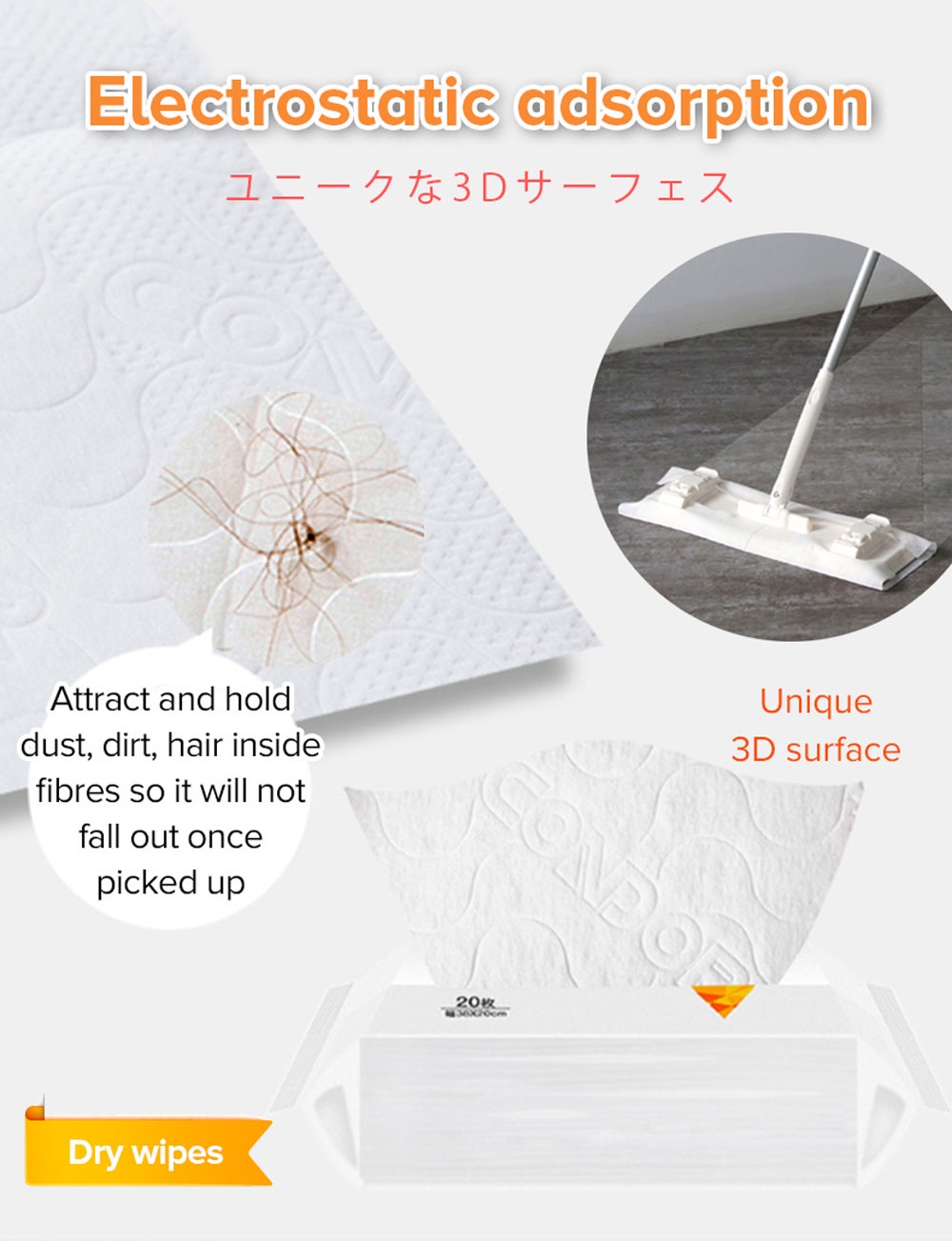 Condor Electrostatic Dry Wipes-6